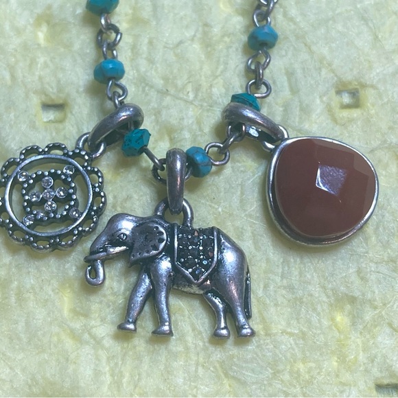 LUCKY BRAND ELEPHANT NECKLACE - Picture 2 of 2